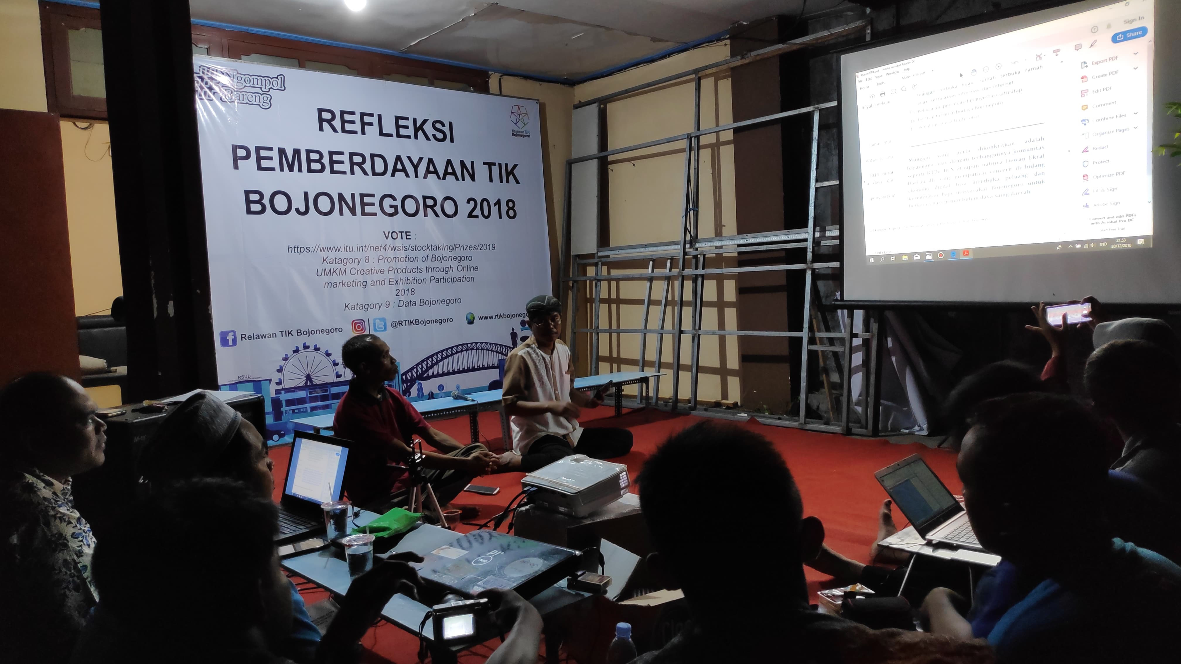 RTIK Bojonegoro Adakan “Ngompol Bareng” Akhir Tahun 2018, Demi Eratkan Sinergritas Pemberdayaan TIK